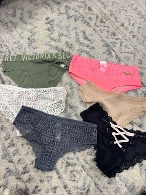 Victoria's Secret Women's Hipster Panty - Pink, Olive, White, Beige, Gray, Black